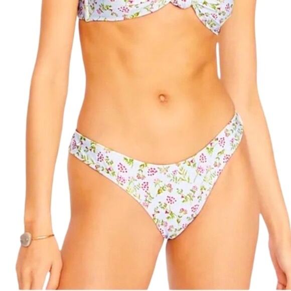 J. Crew NWT Curved Waist Cheeky Floral Plus Bikini Bottom Size 3X - Picture 1 of 8